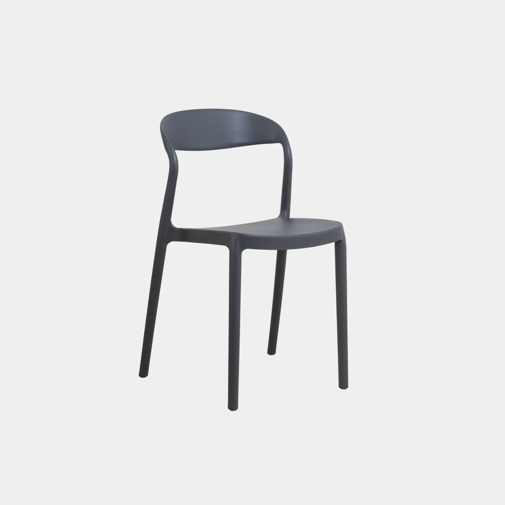 SILLA COMEDOR WAVY POLIPROPILENO DARK GREY