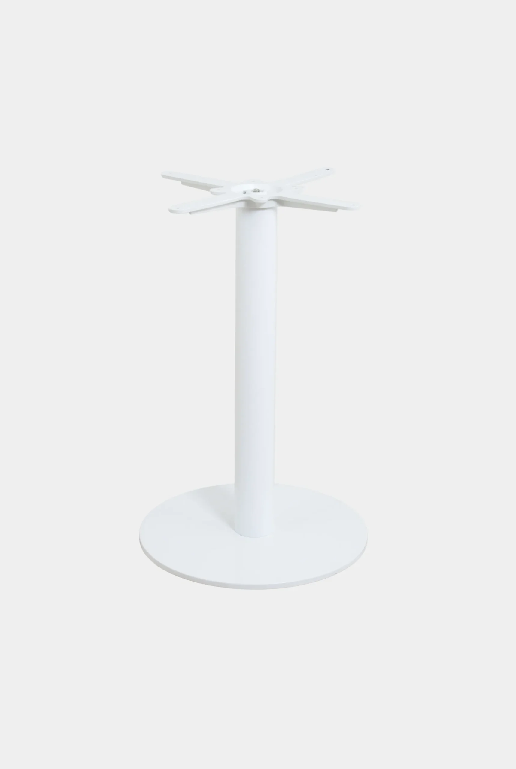 BASE ROUND METAL WHITE 450 X 450